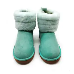 أحذية نسائية مخصصة للثلج من المصنع مانعة للانزلاق تدفئ وكاحل بأسلوب غربي أنيق