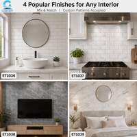 Carreaux de carrelage adhésifs effet marbre blanc pour crédence, feuille murale autocollante étanche, décoration DIY pour cuisine, salle de bain, buanderie et maison