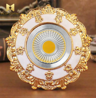Lampu Sorot LED Downlight Universal Smart Eropa 5-10cm, Lampu Plafon Terpasang 7.5cm Cut-Out