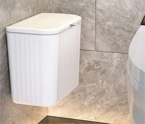 Poubelle à compost de cuisine 8L / 12L pour comptoir ou à suspendre sous l'évier, petite poubelle avec couvercle pour placard, salle de bain, chambre, bureau - Product Image 1