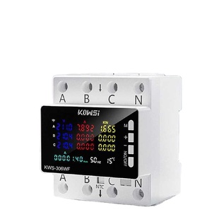 Công tơ điện thông minh KWS-306WF 3 pha WiFi Tuya, lắp trên thanh DIN, giám sát điện năng, điện áp AC85-290V, bảo vệ chống rò rỉ điện áp và dòng điện - Product Image 2