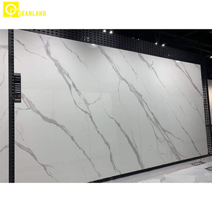 Piastrelle in Porcellana Lucida Effetto Marmo Bianco per Scale, Giardini e Seminterrati - Resistenti agli Acidi e Antibatteriche - Product Image 1