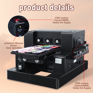 Impresora UV Plana A3 con Cabezal L805, Impresora UV A3 3250, Impresoras de Inyección de Tinta Multicolor para Carcasas de Teléfono, Bolígrafos, Botellas Acrílicas - Product Image 2