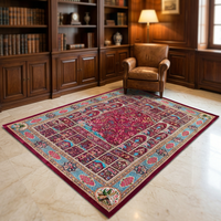 Hand Knotted Persian Handmade Pure Silk Carpet Modern Luxury Designer Anti-Slip Rug Premium Home Decoration Villa Living Room
