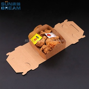 Caja para <span class=keywords><strong>Pollo</strong></span> Asado con Relieve y Laminación Mate, Reciclable, Portátil, con Compartimentos Separados para Comida para Llevar, Ideal para <span class=keywords><strong>Pollo</strong></span> Frito Coreano - Product Image 1