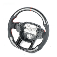 Volant en fibre de carbone pour SUV sport de luxe Velar, texture personnalisée, chauffant, fond plat, antidérapant, durable