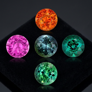 TOURMALINE MULTI Naturelle 2.50mm Coupe Ronde "Prix de gros Pierre précieuse en vrac à facettes de haute qualité" | TOURMALINE MULTI NATURELLE | - Product Image 4