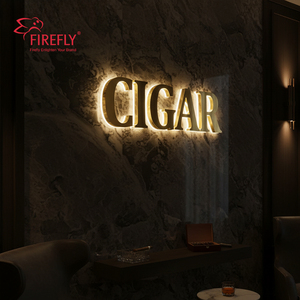 Tùy chỉnh <span class=keywords><strong>Backlit</strong></span> mạ điện dấu hiệu Vàng logo công ty dẫn đăng ký thép không gỉ trong nhà ngoài trời cửa hàng kinh doanh signage - Product Image 3