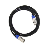 Câble audio XLR professionnel de haute qualité à faible bruit 7,0 MM 20FT mâle vers femelle Câble de microphone blindé
