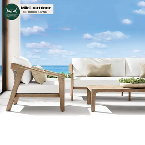 Ensemble <span class=keywords><strong>de</strong></span> 4 meubles d'extérieur <span class=keywords><strong>de</strong></span> salon <span class=keywords><strong>de</strong></span> canapés <span class=keywords><strong>de</strong></span> jardin pour patio haut <span class=keywords><strong>de</strong></span> gamme meubles <span class=keywords><strong>de</strong></span> jardin d'extérieur <span class=keywords><strong>en</strong></span> bois imperméables <span class=keywords><strong>de</strong></span> luxe - Product Image 1