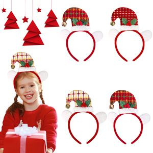 Nouveau Design de Noël de Santa Bandeau Boucle <span class=keywords><strong>Enfants</strong></span> Adulte Santa Party Décoration Chapeau De Noël Bandeau Fournitures - Product Image 1