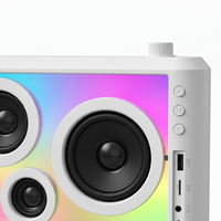 Haut-parleur portable LED RGB, lecteur audio sans fil, USB, TF, AUX, TWS, haut-parleur de musique pour fête