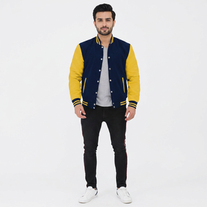 Unique Style Varisty <b>Jackets</b> for Men and <b>With</b> Snap Button Closure Wool Body <b>Fleece</b> <b>Lining</b> And Custom Patchwork Varsity <b>Jackets</b> - Product Image 1