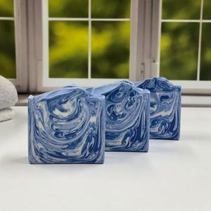 สบู่ก้อนแบล็คเบอร์รี่ออร์แกนิคออร์แกนิกทำมือกระบวนการเย็นช่วยให้ผิวกระจ่างใสรูปแบบของแข็งมีกลิ่นหอมของว่านหางจระเข้ - Product Image 5