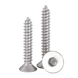 Produttore di bulloni metrici e imperiali standard DIN, bulloni autofilettanti <span class=keywords><strong>a</strong></span> <span class=keywords><strong>testa</strong></span> piatta <span class=keywords><strong>svasata</strong></span> con esagono incassato <span class=keywords><strong>a</strong></span> brugola, <span class=keywords><strong>a</strong></span> coda affilata, per <span class=keywords><strong>legno</strong></span> - Product Image 2
