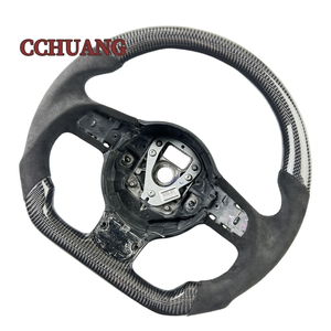 Volante de fibra de carbono Real personalizado para 2015 2016 <span class=keywords><strong>2017</strong></span> 2018 <span class=keywords><strong>Audi</strong></span> R8 <span class=keywords><strong>TT</strong></span> <span class=keywords><strong>Interior</strong></span> de coche de fibra de carbono - Product Image 1
