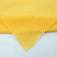 Tela de Malla de Poliéster 100% de 120GSM, Tejido de Punto con Orificios Triangulares, Transpirable y de Secado Rápido para Camisetas Deportivas y Disfraces Reflectantes