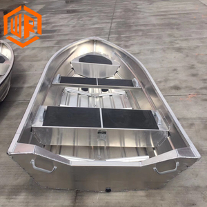 Nueva Mini Lancha Rápida Familiar de Aluminio Tipo Jon Boat con Proa Abierta, Eléctrica o a Gas, Embarcación de Desembarco Soldada para Pesca - Product Image 2