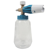 Nouveau pot à mousse Avalanche avec élément filtrant en laiton, corps en PA transparent givré, pour pistolet à eau haute pression