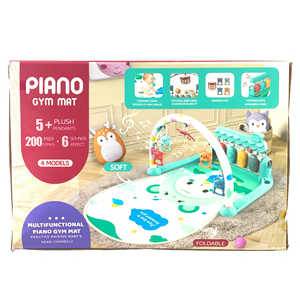 Tappetino Gioco per Neonati con Tastiera Musicale, Coperta Attività con Sonagli Pendenti, Palestrina per Bambini con Piano e Supporto Fitness - Product Image 5