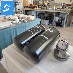 Nouveau filtre à huile pour compresseur industriel <span class=keywords><strong>Atlas</strong></span> 1291002070 en aluminium métallique à haute efficacité pour l'interception des impuretés, réduit l'oxydation de l'huile - Product Image 3