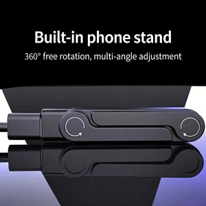 Portable Fast Charge Connector Type-C adapter for Phones 2-in-1 Type-C Fast Charging Adapter with Multi-angle Foldable Stand - Product Image 6
