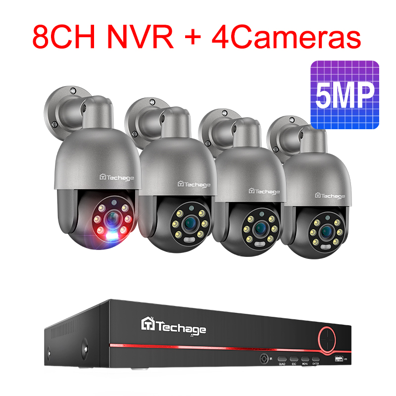 NVR 8 canaux 4 caméras 5MP