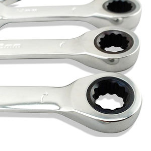 Clé à cliquet à extrémité cannelée combinée en acier CRV Clé métrique DIY Grade OEM Support personnalisé - Product Image 3