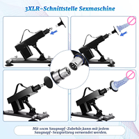 Automatische Stoß-Sexmaschine mit Vibrationsfunktion, 260 Einstellbare Geschwindigkeiten, Starker Saugnapf, Multi-Aufsatz-Masturbator für Frauen