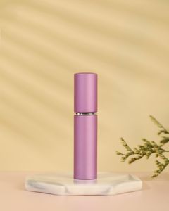 Flacone Spray portatile da 10ml a testa piatta in alluminio per olio essenziale e profumo da viaggio con tappo a vite - Product Image 6