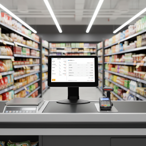 เครื่องบันทึกเงินสดระบบ POS หน้าจอสัมผัสขนาด 13.3 นิ้ว ราคาดีที่สุด เครื่องออลอินวัน สำหรับร้านค้าปลีก ร้านอาหาร ซูเปอร์มาร์เก็ต - Product Image 1