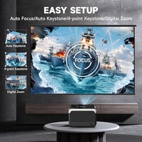 Projecteur LED 4K OEM 1200 ANSI, projecteur LCD portable pour cinéma de camping, avec 2 Go de RAM, nouveau projecteur home cinéma