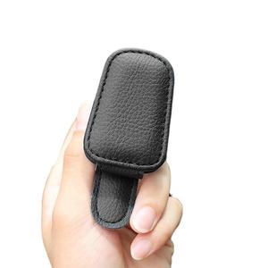 Clip Magnético Universal de Cuero para Visera de <span class=keywords><strong>Coche</strong></span>, Porta Gafas de Sol, para Tarjetas y Accesorios - Product Image 3