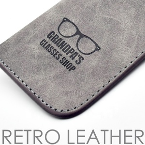 Estuche Personalizable para Gafas de Sol, Diseño Clásico en Cuero PU Suave, Funda Portátil Retro para Lentes, Resistente a la Abrasión, para Presbicia - Product Image 4