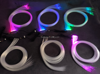 Mini projecteur de ciel étoilé à 15 LED avec fibres optiques en plastique de 0,5 mm pour un éclairage scintillant sur le toit de voiture