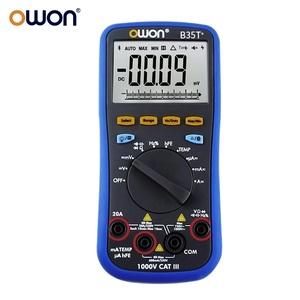 OWON มัลติมิเตอร์แบบพกพา B35T/B41T เครื่องบันทึกอุณหภูมิ 0-1000V/0-100A (0.5%+3) ความแม่นยำ วัดแรงดันไฟฟ้า อุณหภูมิ ความชื้น - Product Image 1