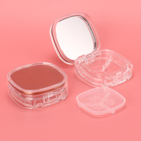 Pot de poudre libre carré recyclable personnalisé en usine OMI étui de maquillage cosmétique vide avec boîte