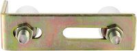 Double rouleaux en nylon Support de poteau en L réglable pour portes coulissantes roulantes 2-5/16 "Capacité maximale Pack Accessoires de fenêtre