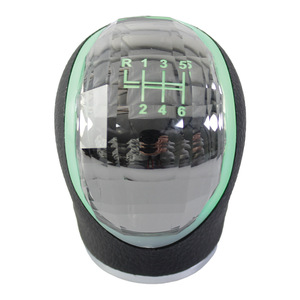 Pommeau de levier de vitesse en cristal 8mm 10mm 12mm en fibre de carbone noir universel pour voiture à transmission manuelle, design ergonomique - Product Image 2