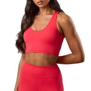 Soutien-gorge de sport athlétique léger de haute qualité pour femmes, grande taille, séchage rapide, respirant, logo frontal, nouvelle arrivée, prix bas - Product Image 4