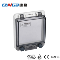 Boîtier de distribution MCB transparent en PC + ABS, étanche IP67, anti-corrosion, avec couvercle/capot pour usage extérieur AC220V/380V