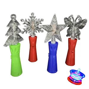 Christmas Spinning Light Wand Light Up Toy Party Toys Christmas Led Music Wand Spinning Light Up Toy HN988691