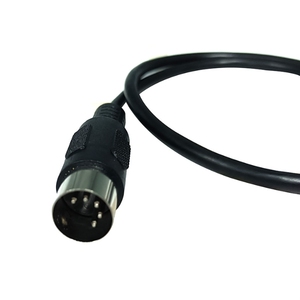 Pannello nero tipo D montaggio DIN <span class=keywords><strong>5</strong></span> PIN femmina a femmina cavo adattatore Audio per tastiera sintetizzatore elettrico pianoforte MIDI chitarra - Product Image 4