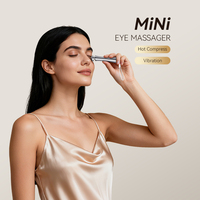 Masseur oculaire électrique portable personnalisé en gros, mini, avec compresse chaude à 3 niveaux et vibration, équipement de massage pour les yeux, appareil de beauté
