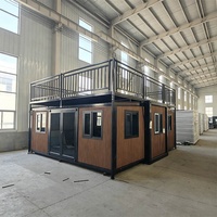 Maison conteneur mobile préfabriquée et extensible pour bureau, camping, mini-villa, école, hôtel, salle de classe, logement pour personnes âgées, camping, magasin