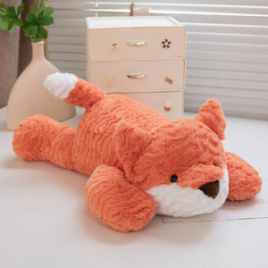Peluche Volpe Super Morbido Personalizzabile OEM/ODM, Simpatico Copertino per Bambini con Imbottitura in Cotone PP per Età 7-14 - Product Image 6
