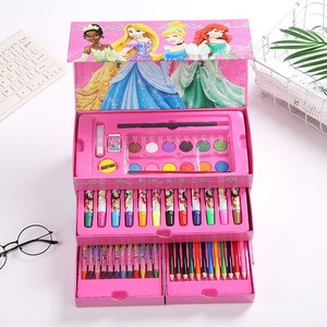 Set de Papelería con Caja de Regalo de Pintura de Dibujos Animados, Pinceles para Estudiantes, Bolígrafo de Acuarela Portátil, Diseño de Cajón, Set de Pintura para Niños - Product Image 2