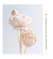 Diffuseur d'arômes sans flamme, bâtonnets en fibre, parfum floral longue durée 5 mois, cadeau idéal