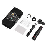 Kit d'objectif de caméra de téléphone portable 22X HD Zoom optique universel HD 4K 22x Zoom Objectif de télescope pour téléphone portable pour enfants Cadeau de Noël