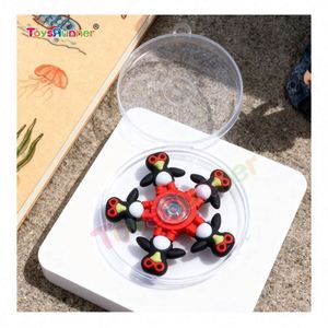 Lotus 2D Customisable Anti-Stress Fidget Spinner Durable Anti-Slip Multi-Function Sensory EDC Gear for Kids Children's Sensory - Product Image 1